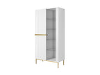 Kasha - 2-Door Display Cabinet - Gold Legs
