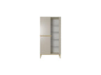 Kasha - 2-Door Display Cabinet - Gold Legs