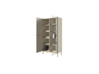 Kasha - 2-Door Display Cabinet - Gold Legs