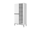 Kasha - 2-Door Display Cabinet - Black Legs