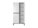 Kasha - 2-Door Display Cabinet - Black Legs