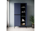 Meuble Vitrine 2 Portes - Kasha - Pieds Noir