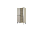 Kasha - 2-Door Display Cabinet - Black Legs