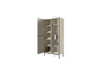 Kasha - 2-Door Display Cabinet - Black Legs