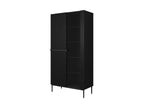Kasha - 2-Door Display Cabinet - Black Legs
