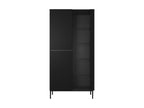 Kasha - 2-Door Display Cabinet - Black Legs