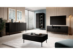 Kasha - 2-Door Display Cabinet - Black Legs