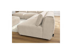 Jeanne - Canapé D'Angle Fixe Modulable - Tissu Velours Avec 4 Chauffeuses, 1 Angle Et 1 Pouf