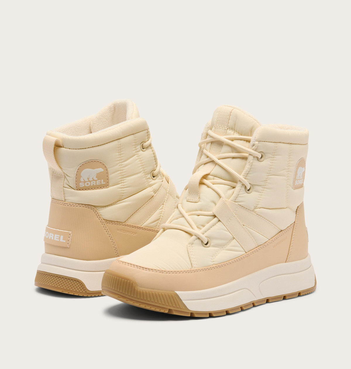 Śniegowce nieprzemakalne za kostkę Whitney™ III – Honey White & Ceramic – Damskie