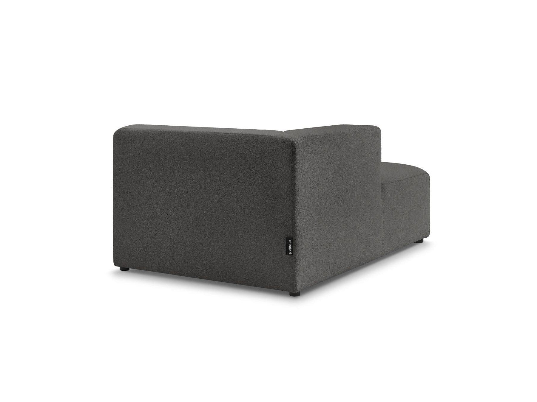 Chaise Longue for MEGEVE Modular Sofa - Bouclé Fabric - Left Corner