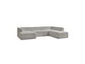 Megeve - Canapé Panoramique Fixe - Tissu Bouclette - Angle Gauche