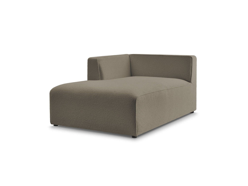 Chaise Longue for MEGEVE Modular Sofa - Bouclé Fabric - Left Corner