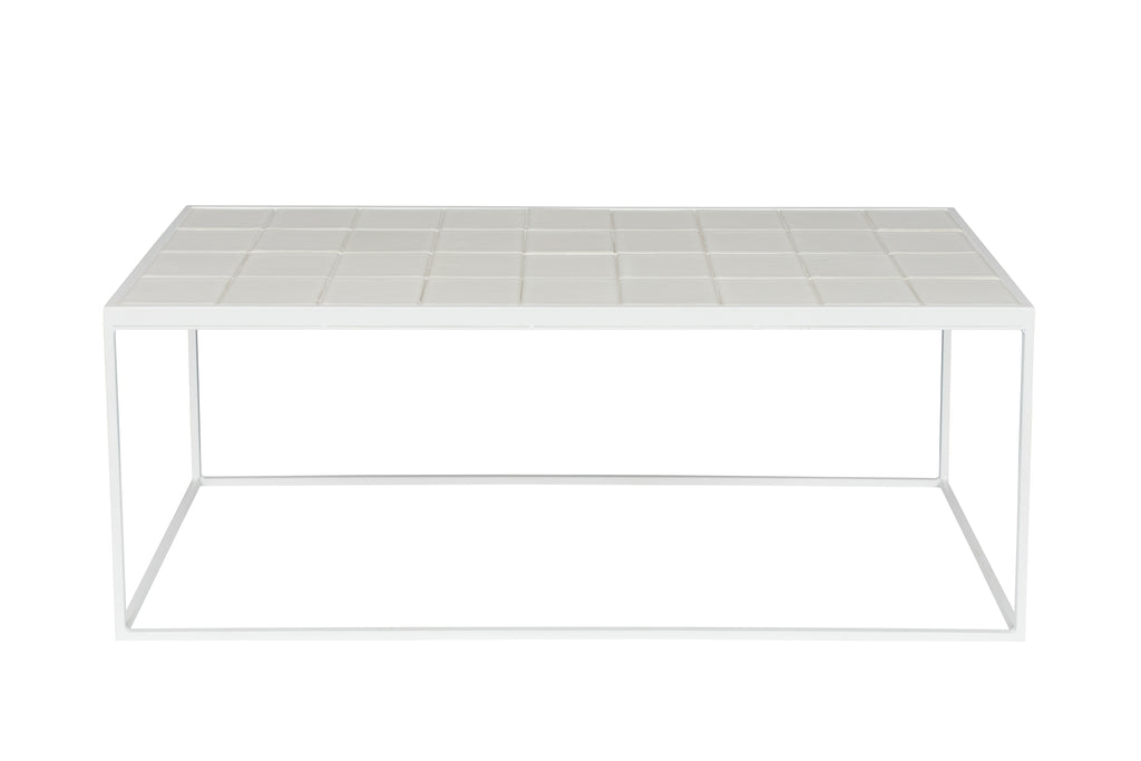 Glazed - Coffee Table - Ceramic - White