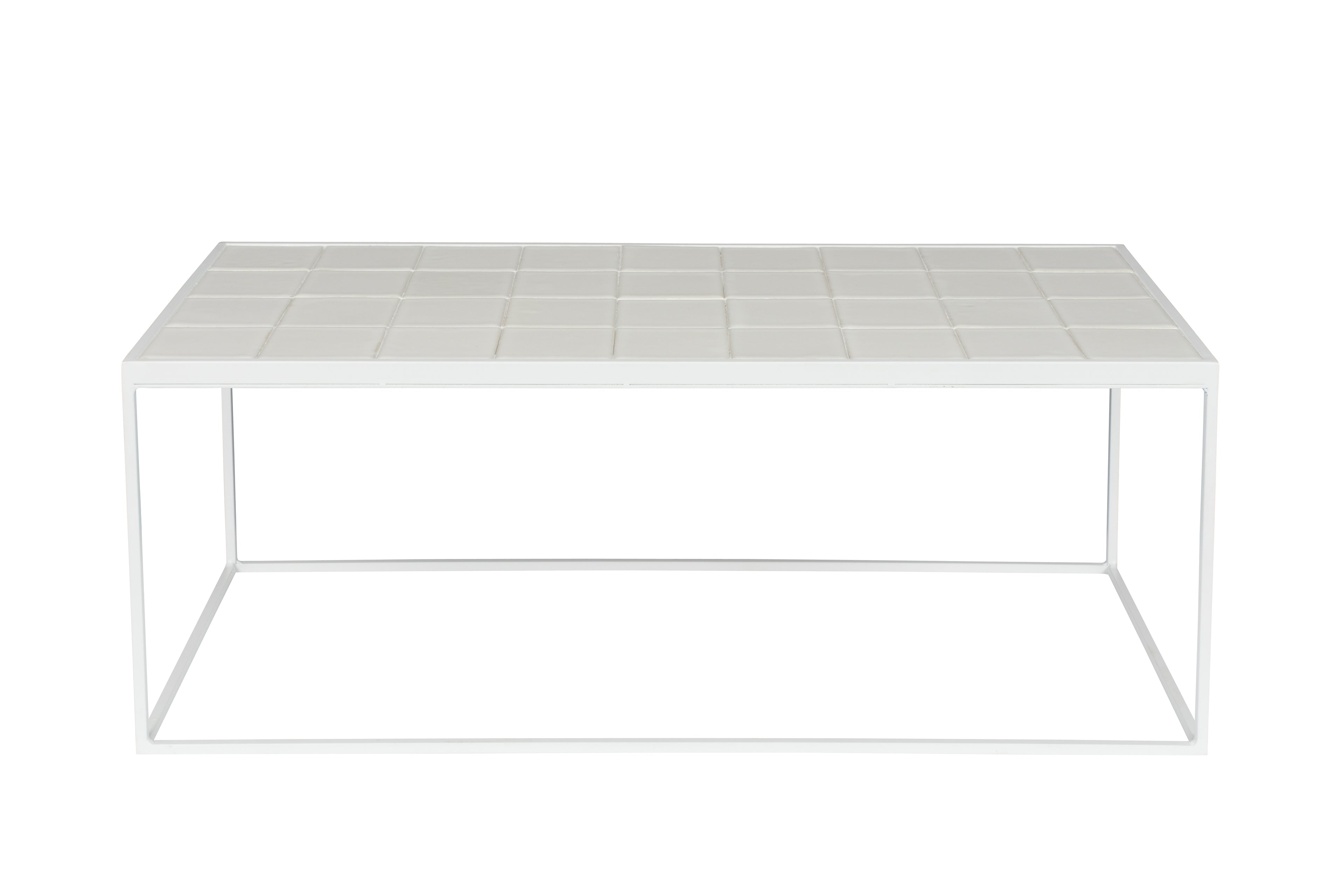 Glazed - Coffee Table - Ceramic - White
