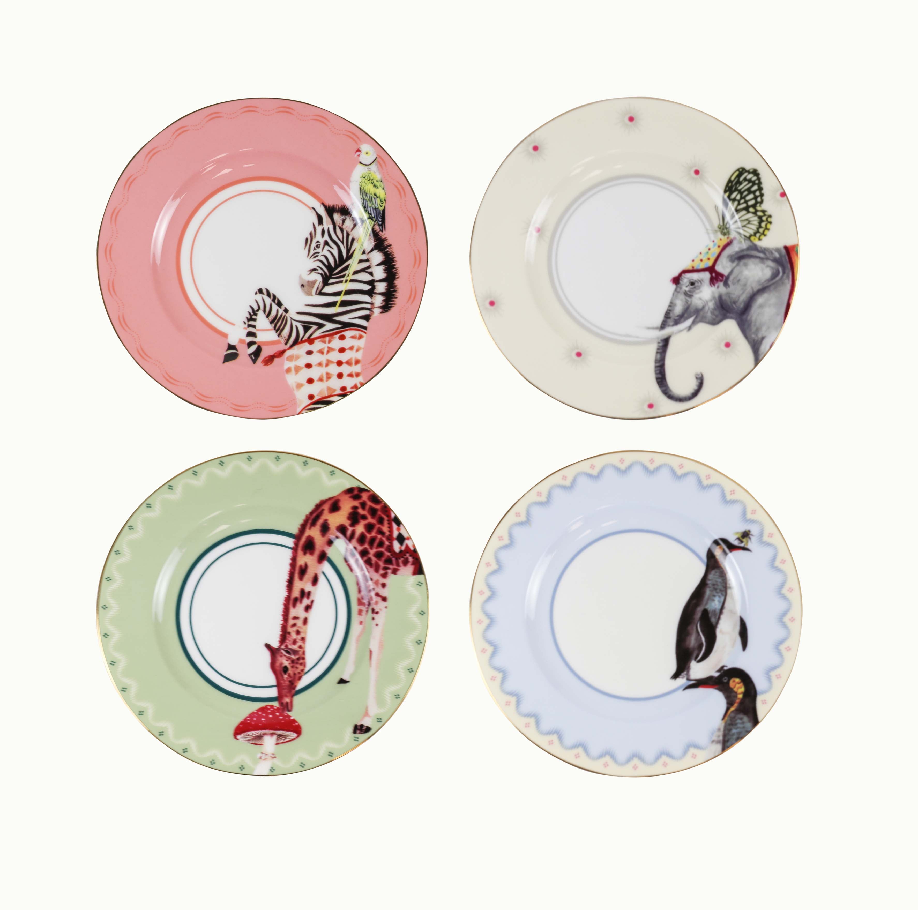 Set De 4 Assiettes - Carnival
