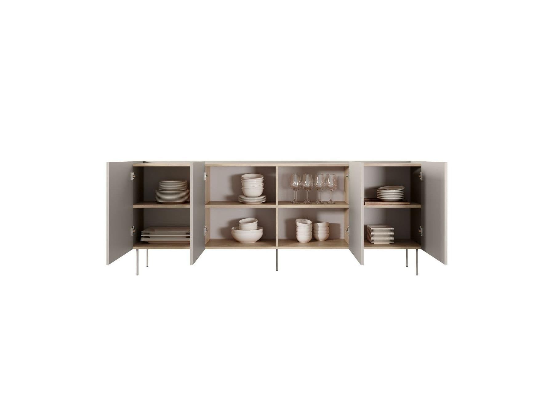 Atlas - Ensemble Avec Buffet 220 Cm + Meuble Tv 220 Cm