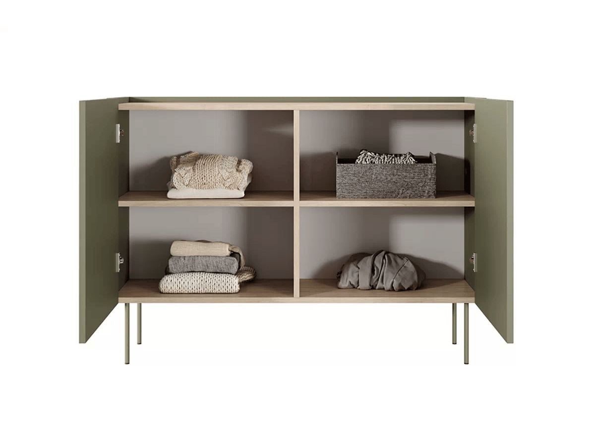 Atlas - Ensemble Avec Buffet 120 Cm + Meuble Tv 120 Cm + Table Basse 120 Cm