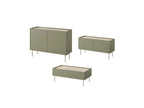 Atlas - Ensemble Avec Buffet 120 Cm + Meuble Tv 120 Cm + Table Basse 120 Cm