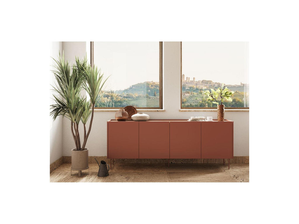 Atlas - Conjunto con aparador 220 cm + mueble de TV 220 cm + mesa de centro 120 cm