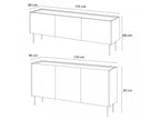 Atlas - Conjunto con aparador de 170 cm + mueble de TV de 170 cm