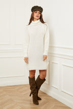 Vestido estilo suéter - Blanco