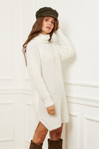 Vestido estilo suéter - Blanco