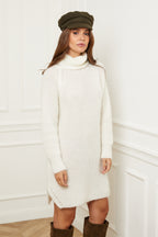 Vestido estilo suéter - Blanco