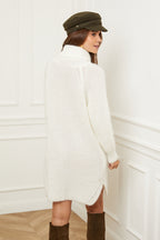 Vestido estilo suéter - Blanco