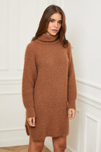 Vestido suéter - Camel