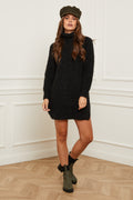 Vestido estilo suéter - Negro