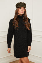 Vestido estilo suéter - Negro