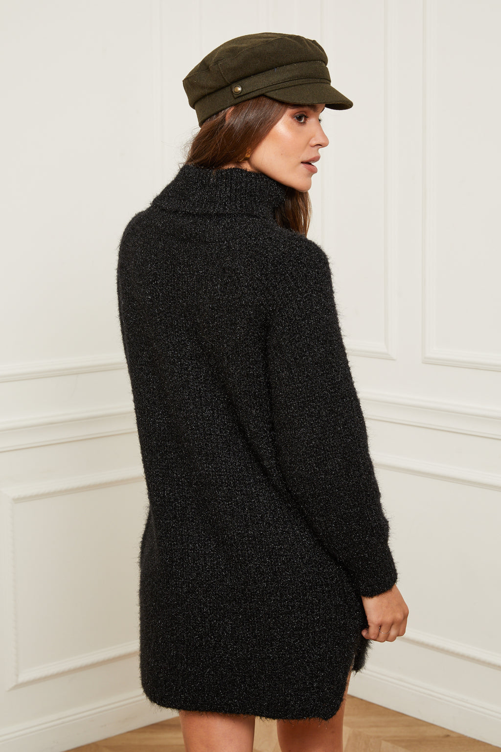 Vestido estilo suéter - Negro