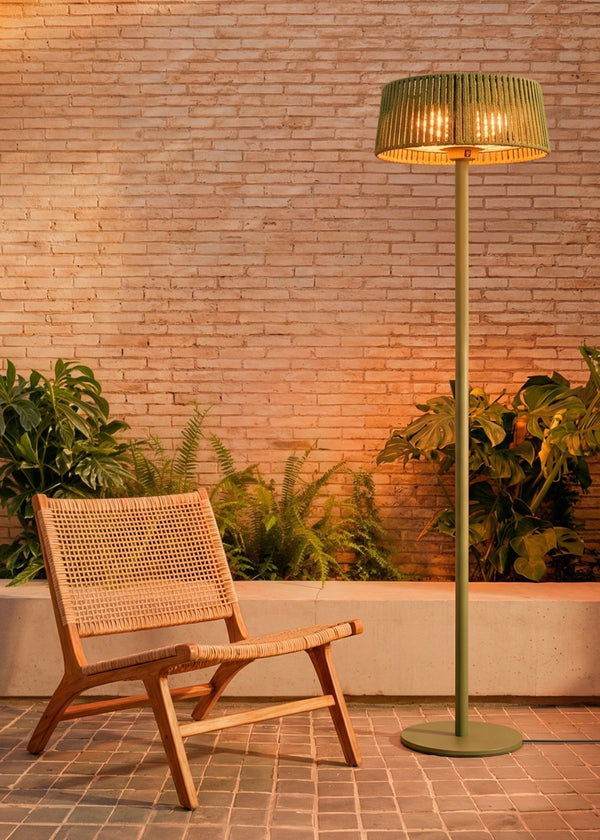 Calentador de patio - Estufa de infrarrojos para patios y uso exterior - Verde salvia