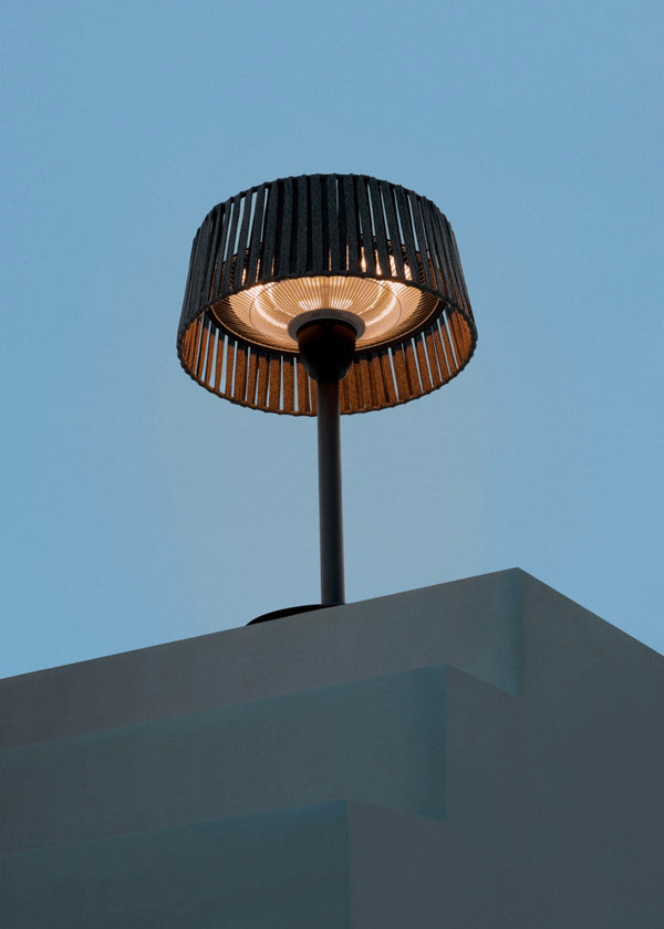 Estufa de patio compacta - Estufa de infrarrojos para terrazas y espacios exteriores - Negro