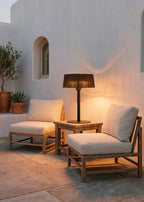 Patio Heater Compact - Poêle Infrarouge Pour Terrasses Et Espaces Extérieurs - Noir