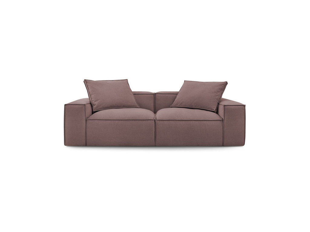 Boheme - Fixed 3-Seater Straight Sofa - Mottled Fabric