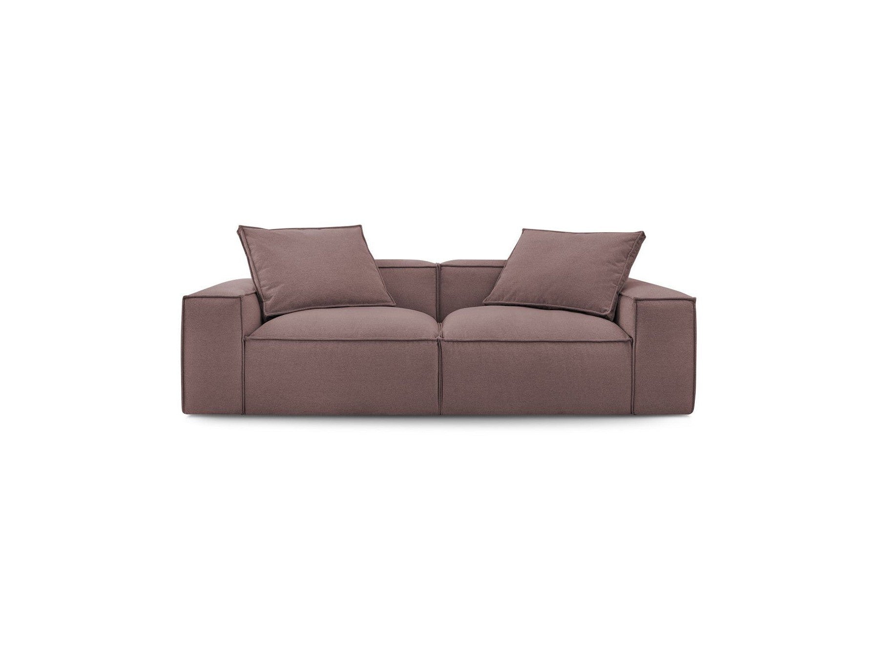 Boheme - Fixed 3-Seater Straight Sofa - Mottled Fabric