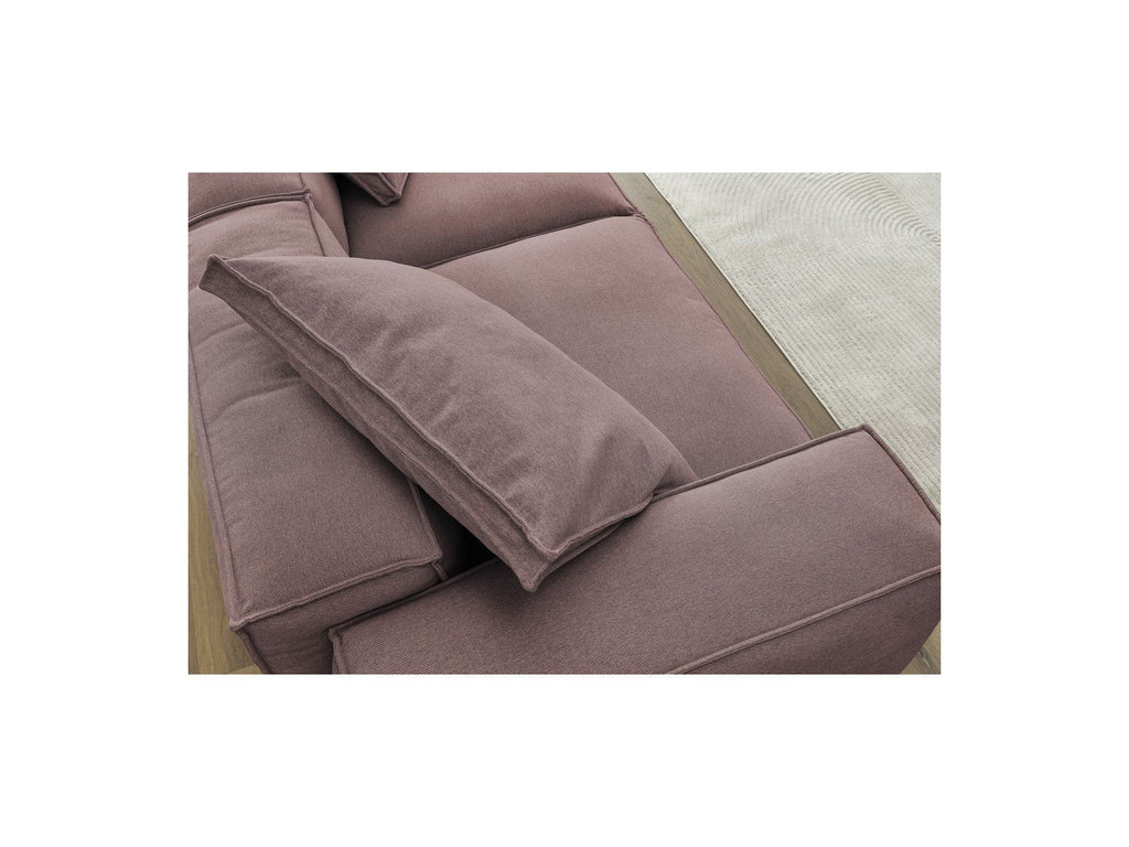 Boheme - Fixed 3-Seater Straight Sofa - Mottled Fabric