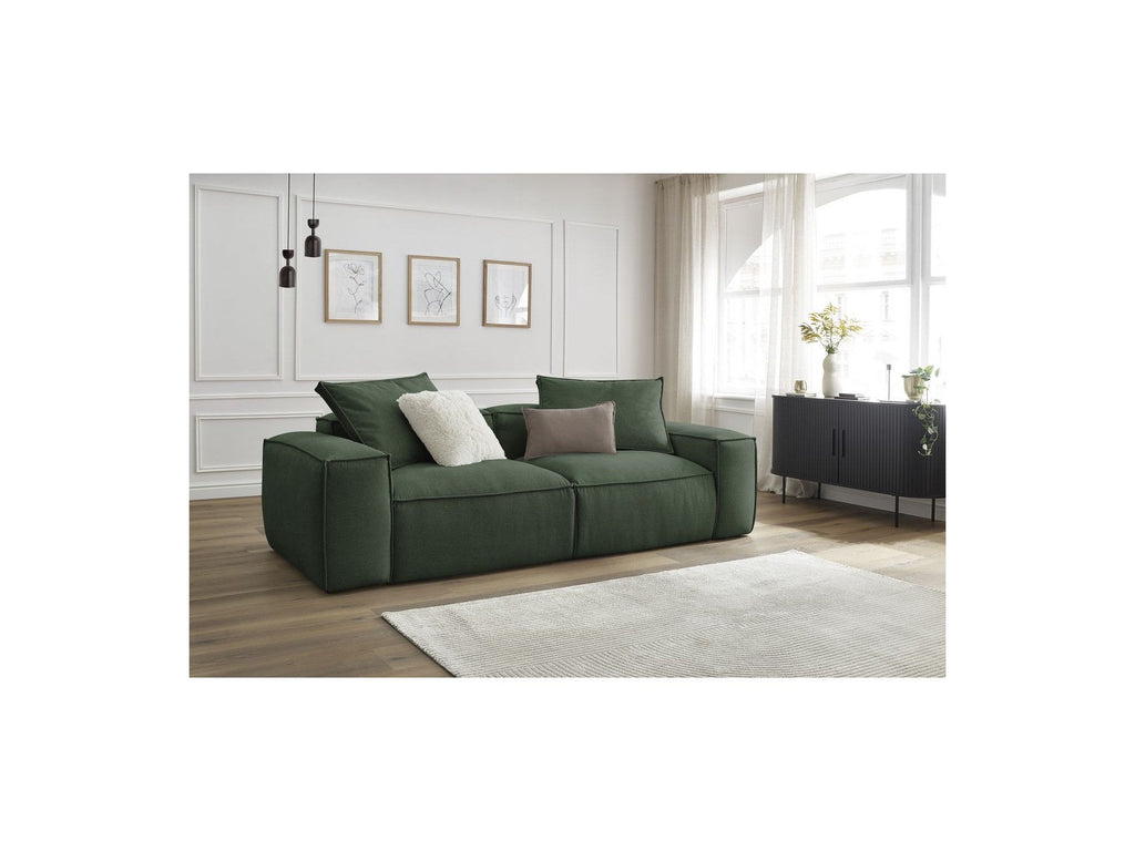Boheme - Fixed 3-Seater Straight Sofa - Mottled Fabric