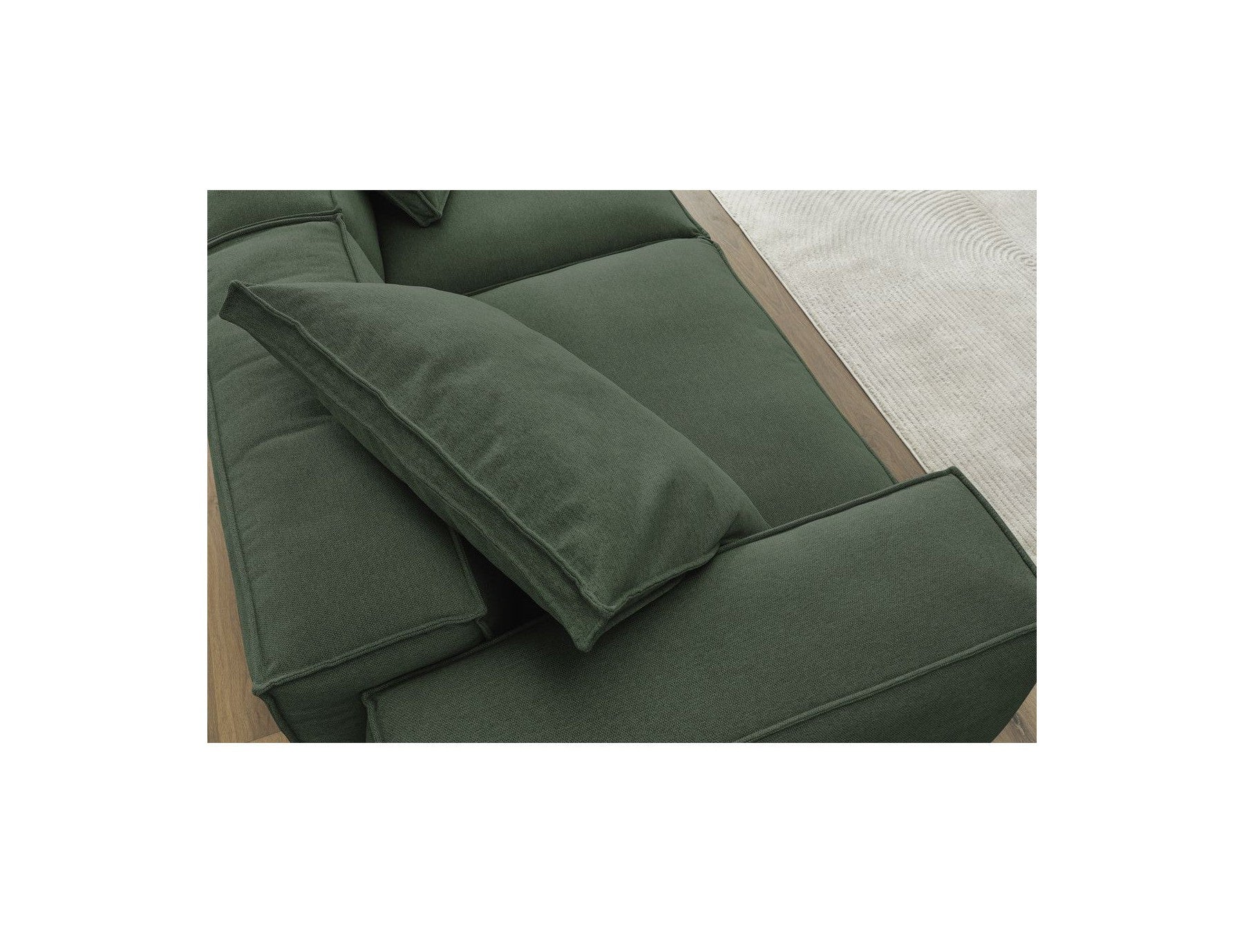 Boheme - Fixed 3-Seater Straight Sofa - Mottled Fabric