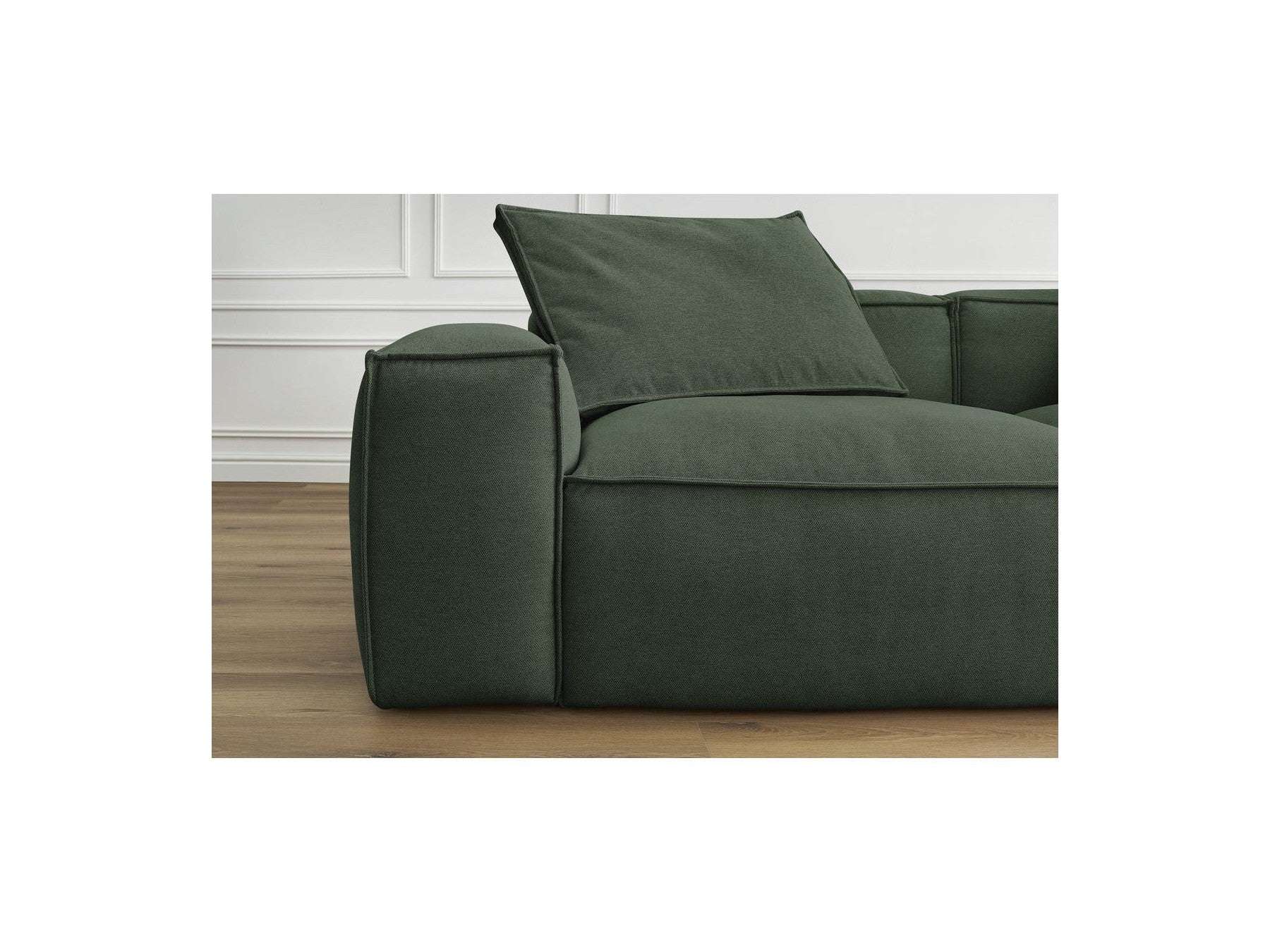 Boheme - Fixed 3-Seater Straight Sofa - Mottled Fabric