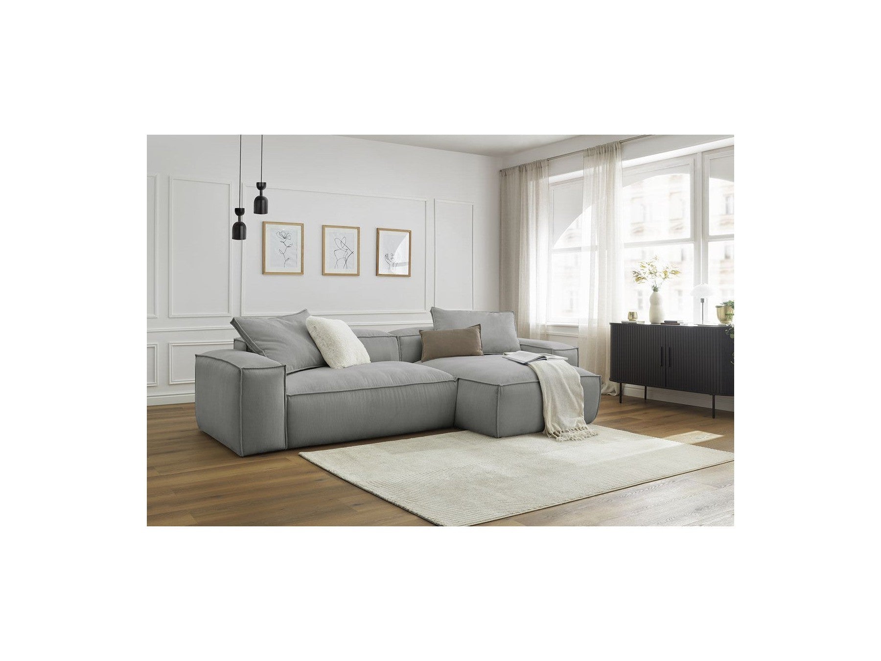 Boheme - Ultra-Soft Reversible Corner Sofa - Corduroy