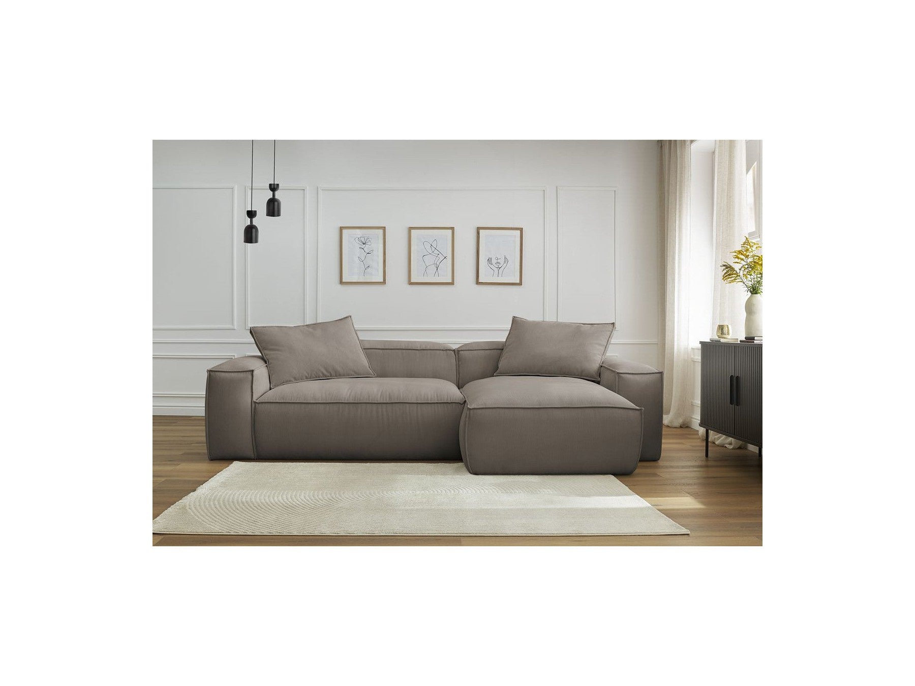 Boheme - Ultra-Soft Reversible Corner Sofa - Corduroy