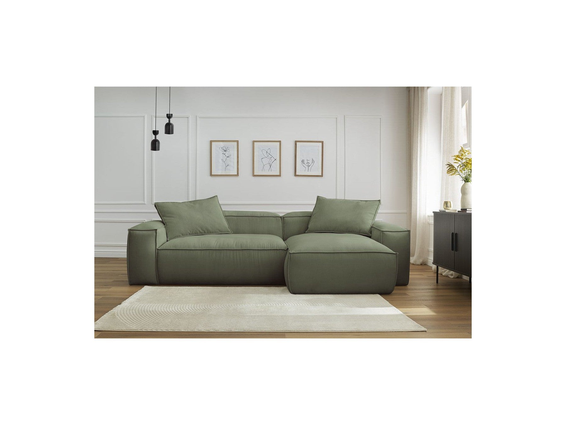 Boheme - Ultra-Soft Reversible Corner Sofa - Corduroy