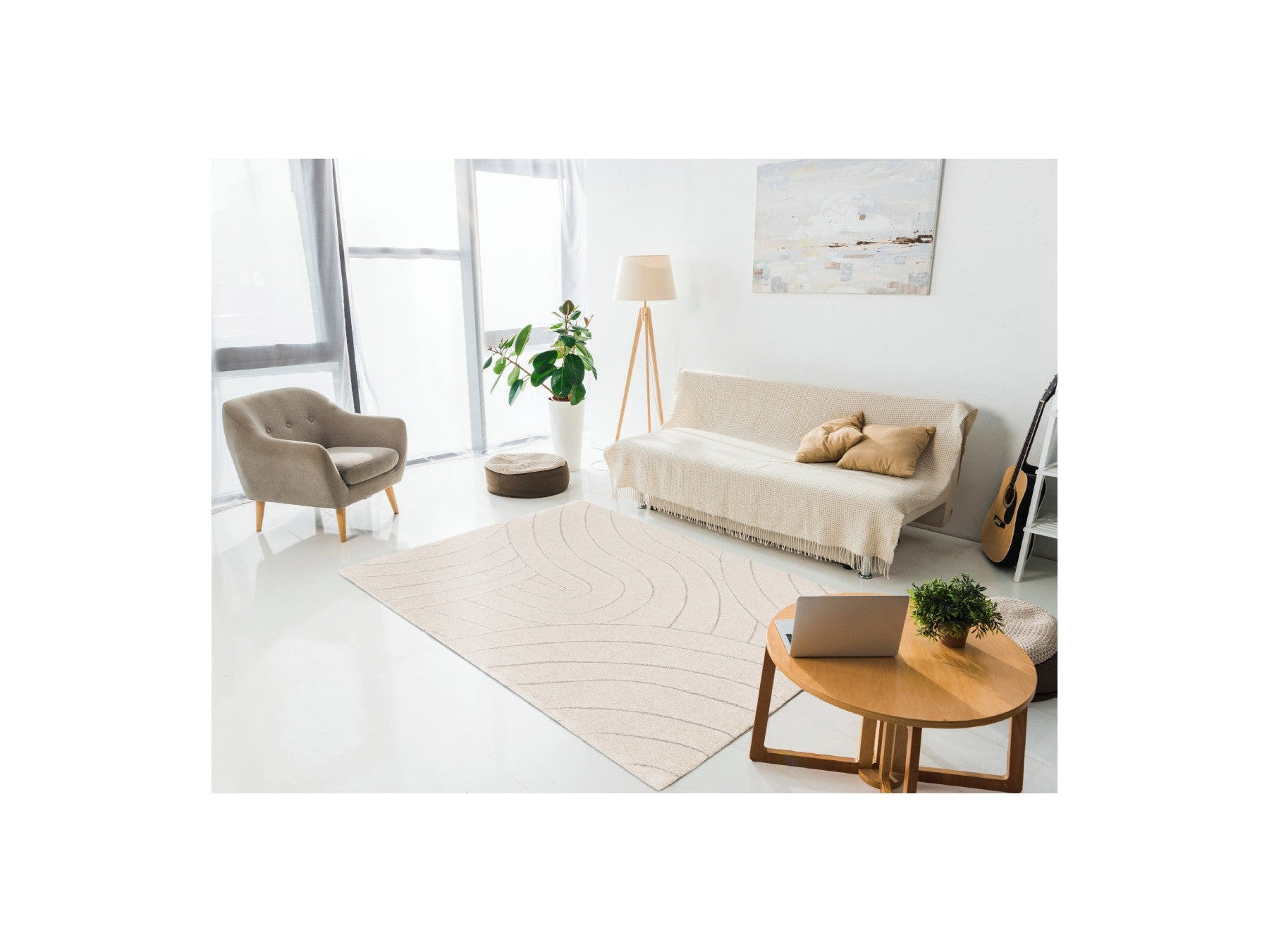 Benoit - Tapis Poils Ras - Motif Abstrait