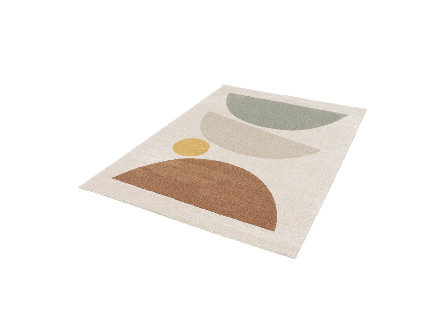 Martine - Low-Pile Rug - Abstract Pattern - Orange