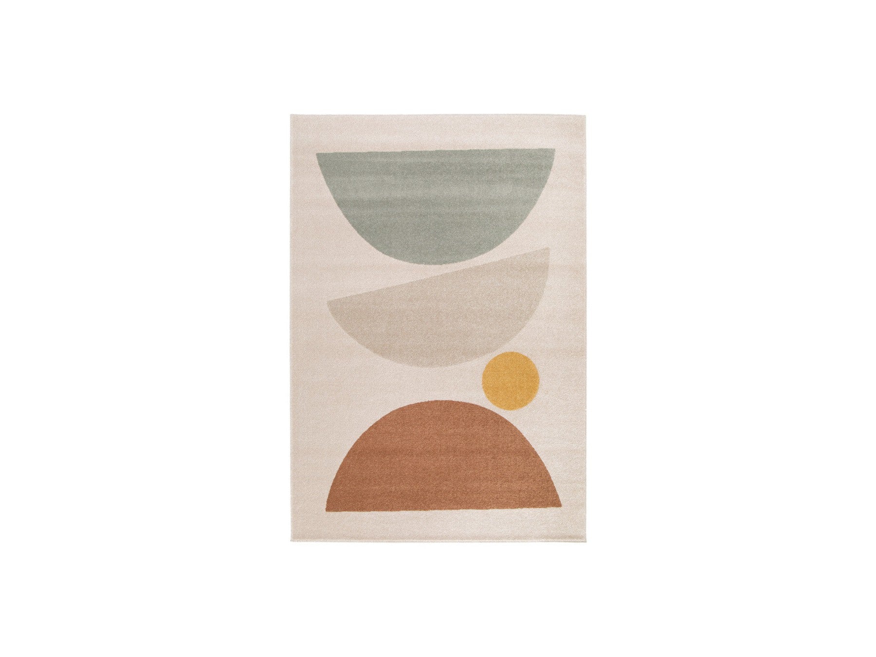 Martine - Low-Pile Rug - Abstract Pattern - Orange