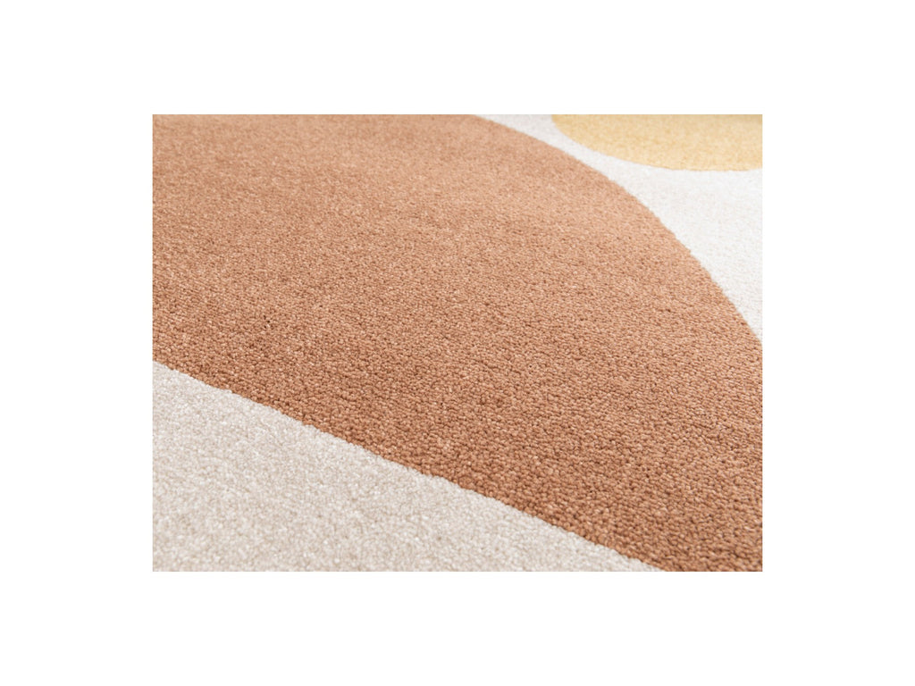 Martine - Low-Pile Rug - Abstract Pattern - Orange