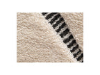 Rachida - Tapis Poils Ras - Motif Graphique - Gris Clair