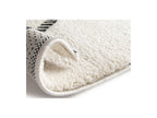 Rachida - Tapis Poils Ras - Motif Graphique - Gris Clair